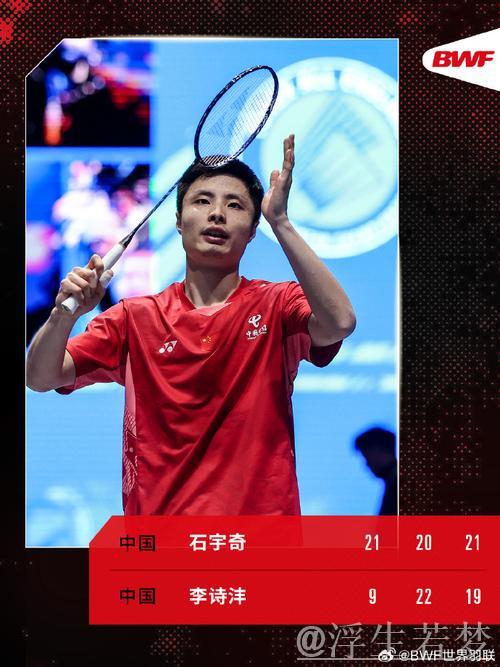 石宇奇击败阮日进晋级八强 将对阵李诗沣