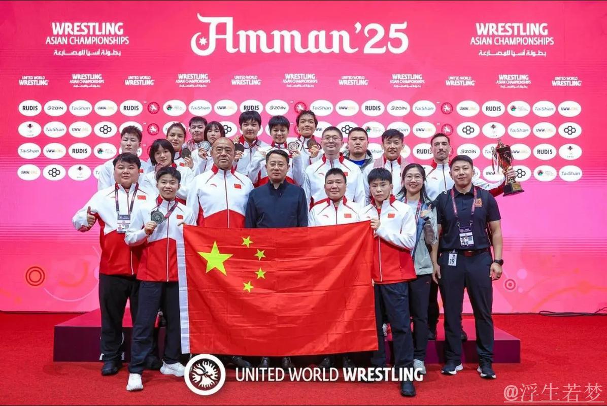 中国摔跤队亚锦赛斩获五枚奖牌